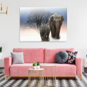 Toile Eléphants (Insitu(Salon))