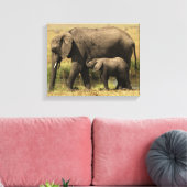 Toile Eléphants africains (Insitu(Salon))