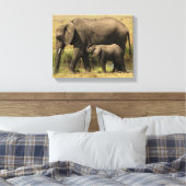 Toile Eléphants africains (Insitu(Chambre))