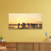 Toile Eléphants africains (Insitu(Salon))