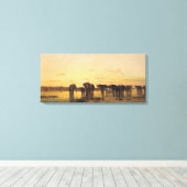 Toile Eléphants africains (Insitu (Plancher de Bois))