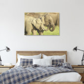Toile Éléphants asiatiques indiens (Insitu(Chambre))