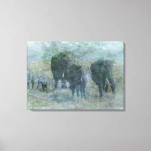 Toile Eléphants de Chalk (Recto)