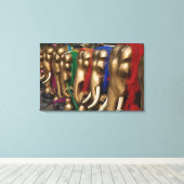 Toile Eléphants d'or (Insitu (Plancher de Bois))