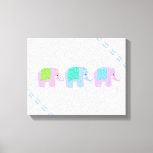 Toile Éléphants indiens géants (Recto)