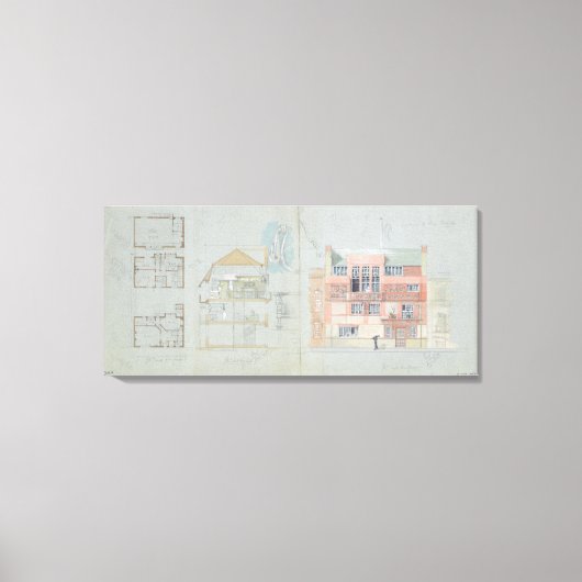 Toile Elevage avant et section pour maison et studio f (Recto)