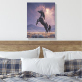 Toile Élevage Cheval Noir Orage Art (Insitu(Chambre))