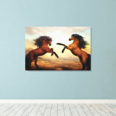 Toile Élevage des chevaux de la baie (Insitu (Plancher de Bois))