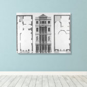 Toile Élévation de la British Coffee House (Insitu (Plancher de Bois))