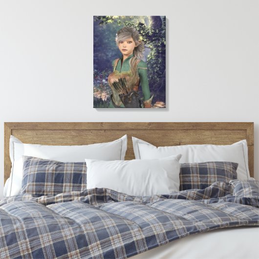 Toile Elf Maiden dans les bois (Insitu(Chambre))