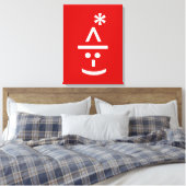 Toile Elfe de Noël Emoticon Xmas ASCII Texte Art (Insitu(Chambre))