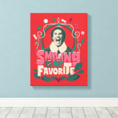 Toile Elfe - Sourire est mon préféré (Insitu (Plancher de Bois))