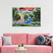 TOILE ELGIN ILLINOIS LORDS PARK PAVILION 1920'S ART VIEW (Insitu(Salon))