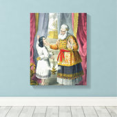 Toile Eli Questioning Samuel Concernant la vision, de (Insitu (Plancher de Bois))