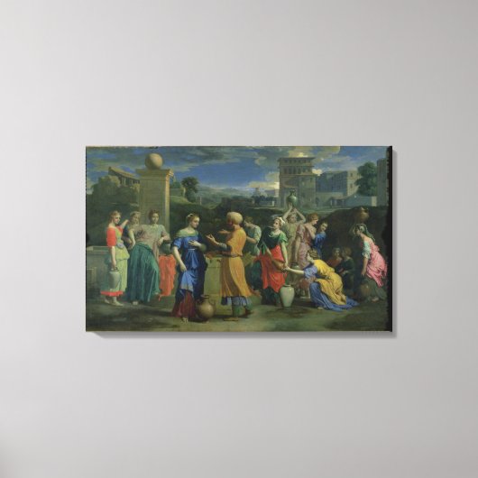 Toile Eliezer and Rebecca at the Well, 1648 (oil on canv (Recto)