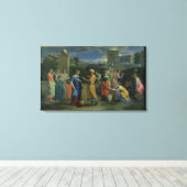 Toile Eliezer and Rebecca at the Well, 1648 (oil on canv (Insitu (Plancher de Bois))