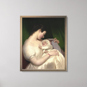 Toile Élisabeth avec sa fille Mary, la femme de James Sa