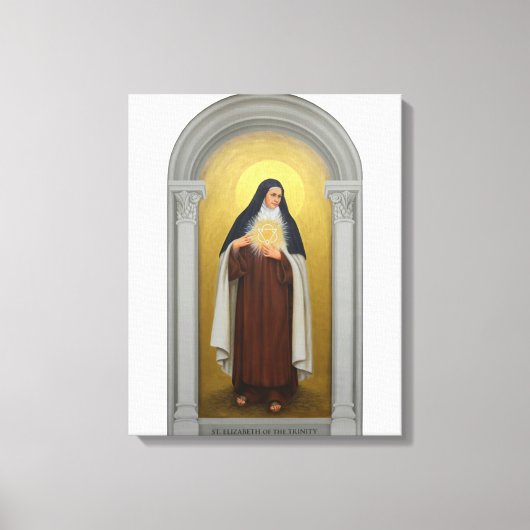 Toile Élisabeth de la Trinité carmélite catholique (Recto)