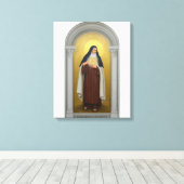 Toile Élisabeth de la Trinité carmélite catholique (Insitu (Plancher de Bois))