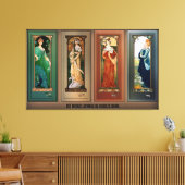 Toile Élisabeth Sonrel Art Nouveau Maiden Bird Series (Insitu(Salon))