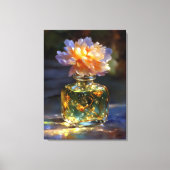 Toile Elixir à fleurs dorées - Parfum floral de rêve (Recto)