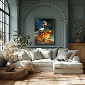 Toile Élixir de Stardust - Lumière cosmique dans une bou