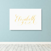 Toile Elizabeth - Moderne Calligraphie Nom Design (Insitu (Plancher de Bois))
