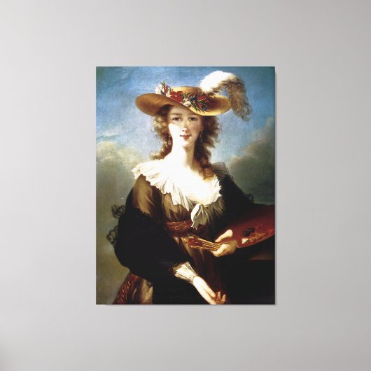 Toile Elizabeth Vigee-Le Brun ~ Autoportrait (Recto)