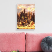 Toile Elk Bull (Insitu(Salon))