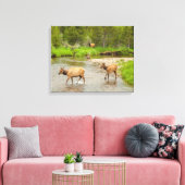 Toile Elks traversant le fleuve Colorado (Insitu(Salon))