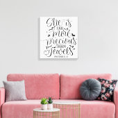 Toile Elle est beaucoup plus précieuse que les bijoux (Insitu(Salon))