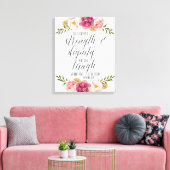 Toile Elle est vêtue de force et de dignité | Écriture (Insitu(Salon))