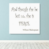 Toile Elle n'est que petite elle est Fierce Shakespeare  (Insitu (Plancher de Bois))