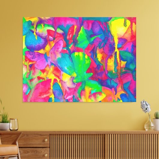 Toile Elle Obtient Un Papillon Lumineux (Insitu(Salon))