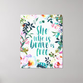 Toile Elle qui est courageuse (Recto)