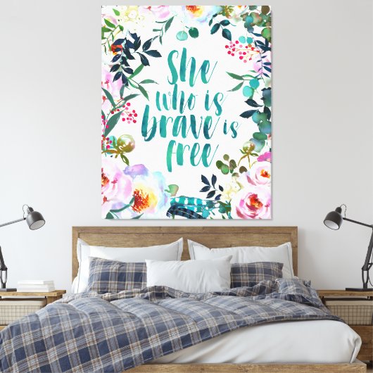 Toile Elle qui est courageuse (Insitu(Chambre))