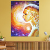 Toile Elle regarde les étoiles (Insitu(Salon))