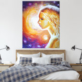 Toile Elle regarde les étoiles (Insitu(Chambre))