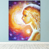 Toile Elle regarde les étoiles (Insitu (Plancher de Bois))