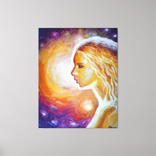 Toile Elle regarde les étoiles (Recto)