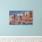 Toile Elmira, New York - Scènes de grandes lettres (Insitu (Plancher de Bois))