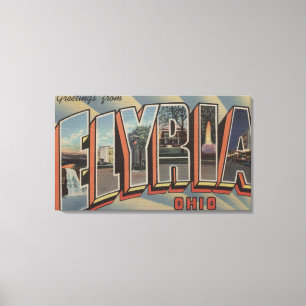 Toile Elyria, lettre ScenesElyria, OH d'OhioLarge