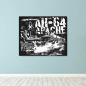 Toile Emballée AH-64 Apache (Insitu (Plancher de Bois))