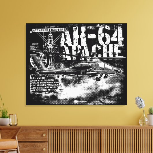 Toile Emballée AH-64 Apache (Insitu(Salon))