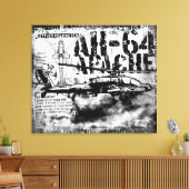 Toile Emballée AH-64 Apache (Insitu(Salon))