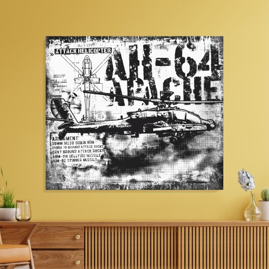 Toile Emballée AH-64 Apache (Insitu(Salon))