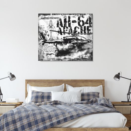 Toile Emballée AH-64 Apache (Insitu(Chambre))
