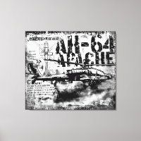 Toile Emballée AH-64 Apache