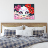 Toile emballée Amelia Calavera Sugar Skull (Insitu(Chambre))