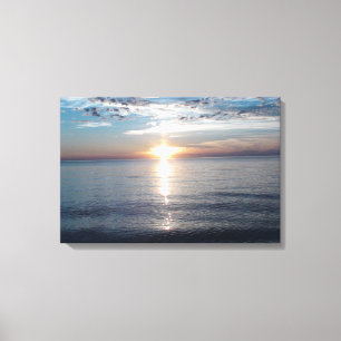 Toile emballée Coucher de soleil sur le Cap